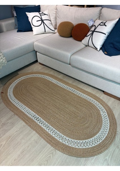 Lotus Jüt Hasırlı El Örgüsü Kilim