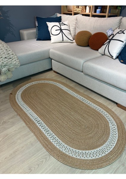 Lotus Jüt Hasırlı El Örgüsü Kilim