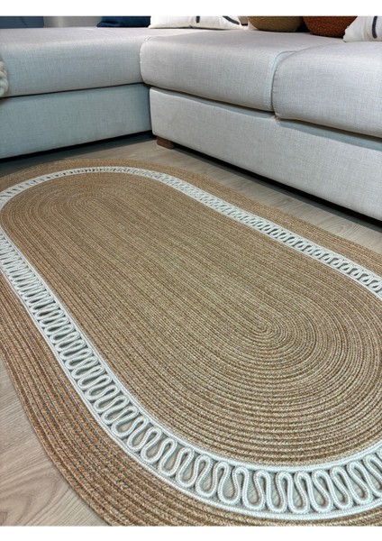 Lotus Jüt Hasırlı El Örgüsü Kilim