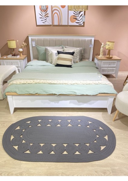 Cookie Jüt Hasırlı El Örgüsü Kilim fırsatları