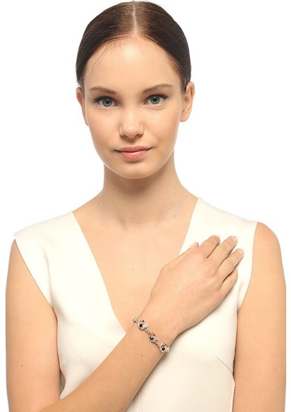 Parlak Taşlı Kuğu Kadın Bileklik 1361-1658