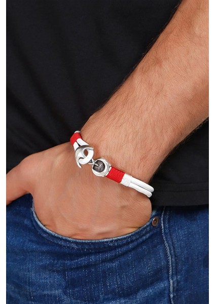 Ay Yıldız Bayrak Figür Deri Unisex Bileklik 3197-3400 fiyatları