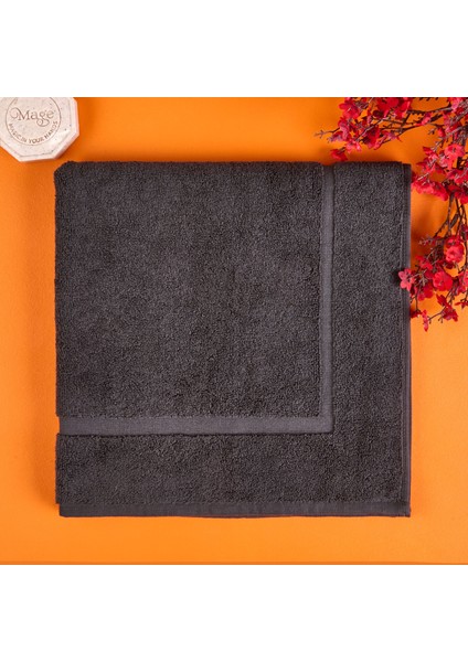 Soft Samantha Ayak Havlusu - Antrasit - 60X60 cm