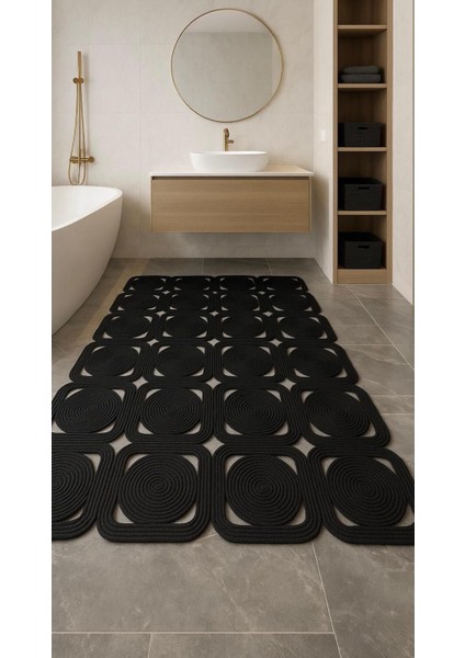 Solena Jüt Hasır Dikdörtgen Şık Kilim Halı Paspas Yolluk Evinizi Şımartın Tarzınızı Yansıtın