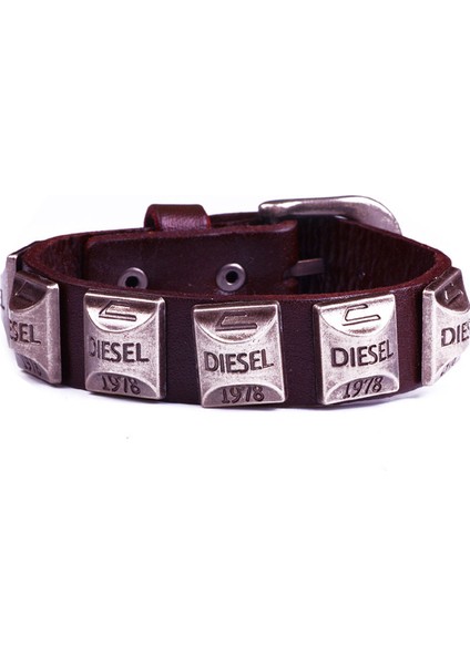 D-1978 Plaka Deri Kemer Model Unisex Bileklik 1001-1100