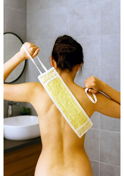 Organik Doğal Kabak Ipli Sırt Lif, Peeling Lifi, Anti Selülit Lifi, Banyo Hamam Lif,