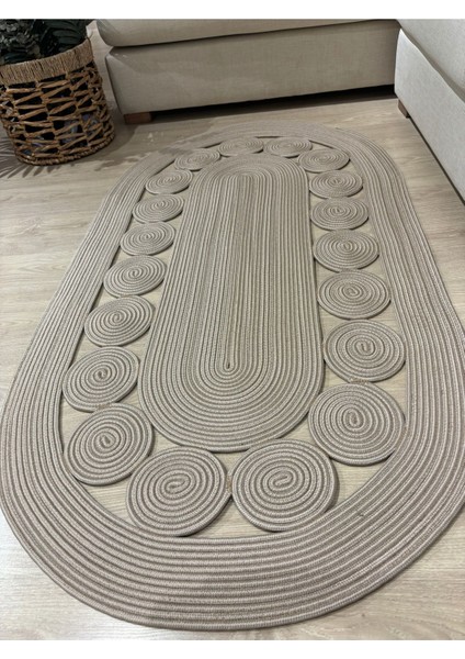 Cookie Jüt Hasırlı El Örgüsü Kilim indirimleri