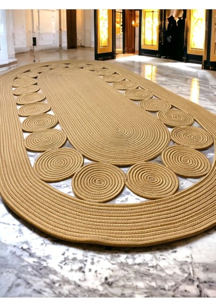 Jüt Hasırlı El Örgüsü Kilim