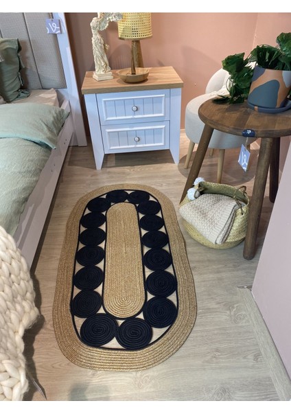 Cookie Jüt Hasırlı El Örgüsü Kilim fırsatları