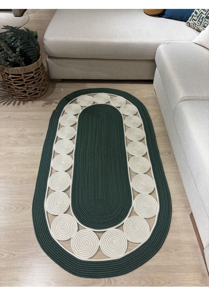 Cookie Jüt Hasırlı El Örgüsü Kilim indirimleri