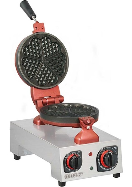 WFL01.E12 Z5F Zamanlayıcılı Çiçek Model Tekli Waffle Makinesi, Elektrikli