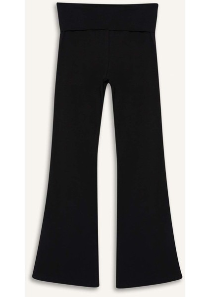 Çelik Ispanyol Kız Çocuk tayt - Siyah