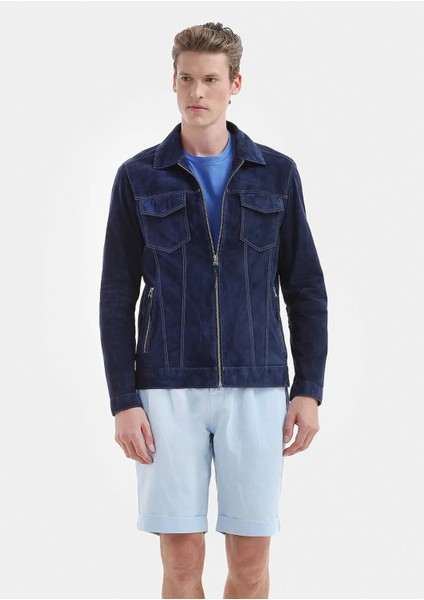 Mavi Düz Bisiklet Yaka %100 Pamuk T-Shirt modelleri