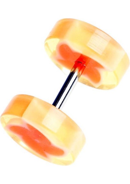 Tunnel Piercing Bioplast Çelik Küpe K7