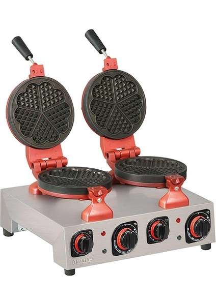 WFL01.E22 Z5F Zamanlayıcılı Çiçek Çiftli Waffle Makinesi, Elektrikli