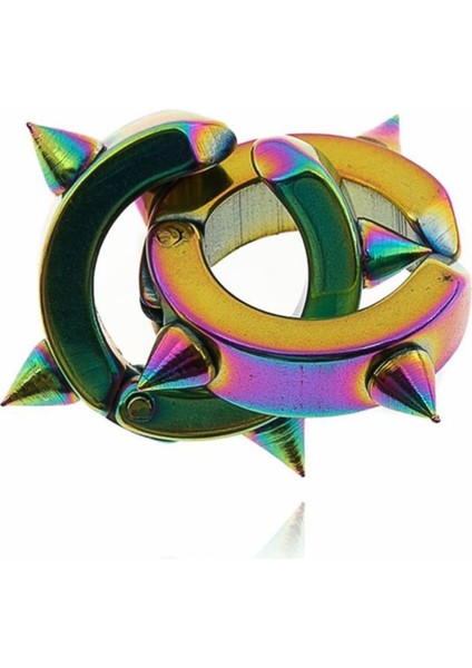 Deliksiz Kulaklar Için Spike Tek Küpe K6