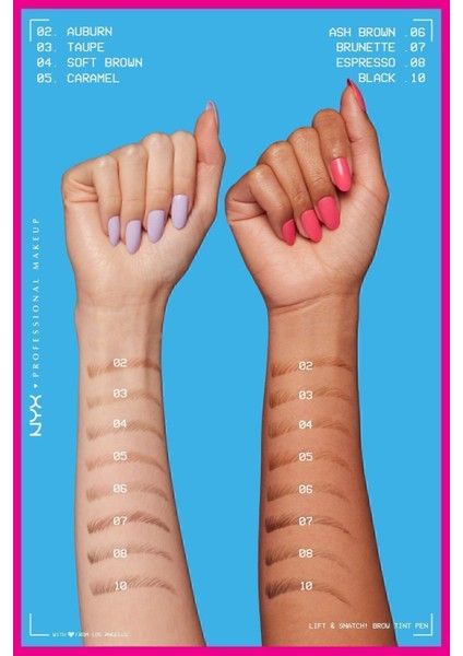 Kahverengi Kaş Kalemi 16 Saat Kalıcı Vegan Formül Uzun Süre Etkili