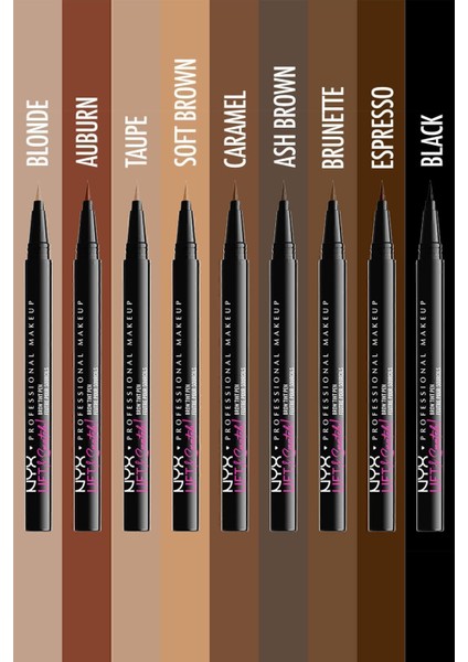 Kahverengi Kaş Kalemi 16 Saat Kalıcı Vegan Formül Uzun Süre Etkili