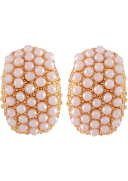 Inci Rüyası Oval Küpe K2