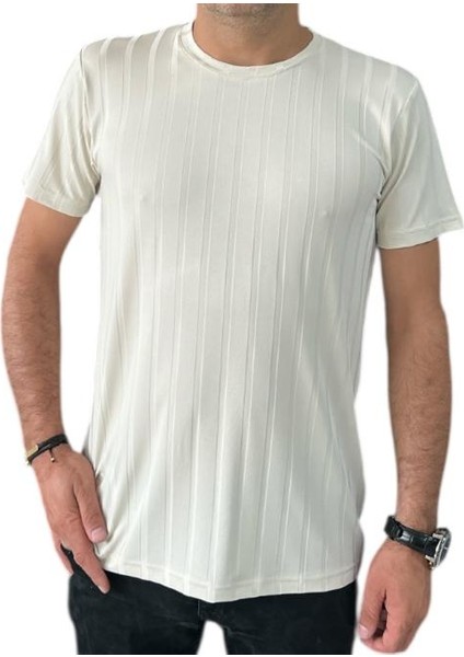 Unisex Kısa Kol Bisiklet Yaka