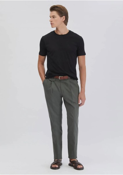 Siyah Düz Bisiklet Yaka T-Shirt fiyatları