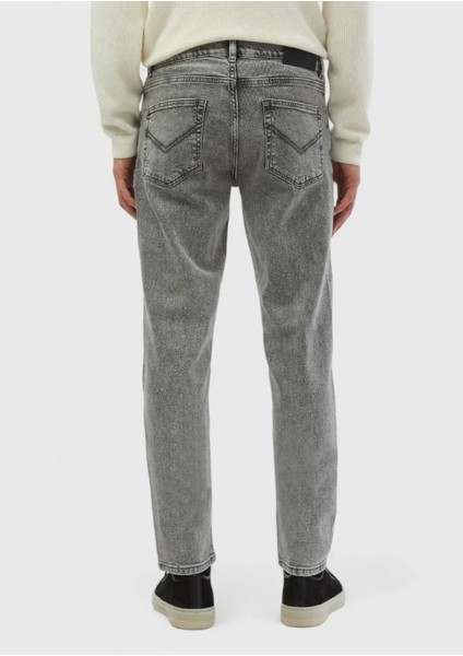Gri Düz Regular Fit Denim %100 Pamuk Pantolon indirimleri