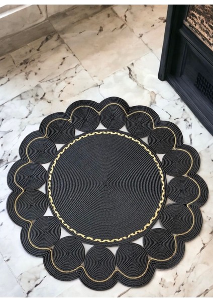 Daisy Özel Üretim Jüt El Dokuması Kilim