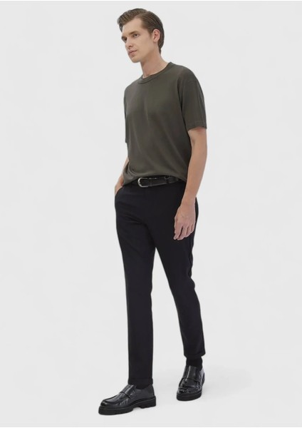 Haki Bisiklet Yaka Düz Örgü Triko fiyatları