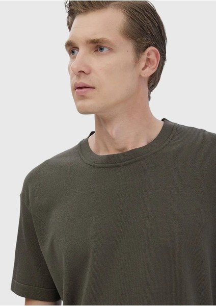 Haki Bisiklet Yaka Düz Örgü Triko fırsatları