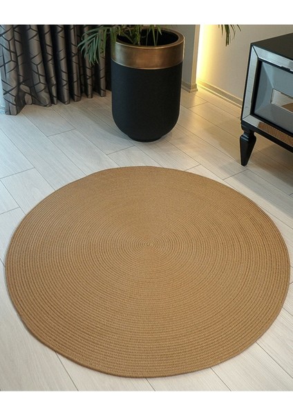 Jüt Yuvarlak Hasır Görünümlü Klasik Halı Kilim