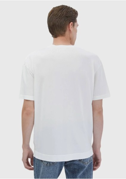 Ekru Bisiklet Yaka Düz Örgü Triko indirimleri