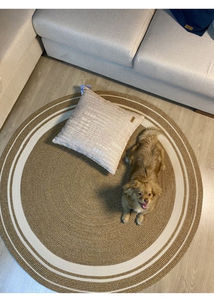 Modern, Hasır, Jüt Desenli, Naturel, Jüt Dekoratif, Kilim, Salon,mutfak Halısı Hediyelik, Ev Eşyası