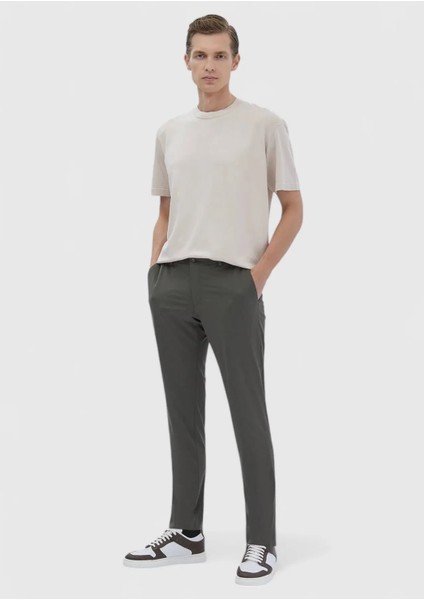 Bej Bisiklet Yaka Düz Örgü Triko fiyatları