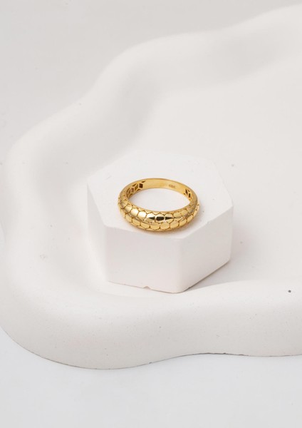 14 Ayar Altın Petek Tasarım Yüzük modelleri