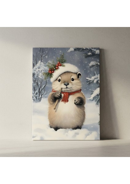 Sevimli Kış Hayvanı Noel Tablosu fiyatları