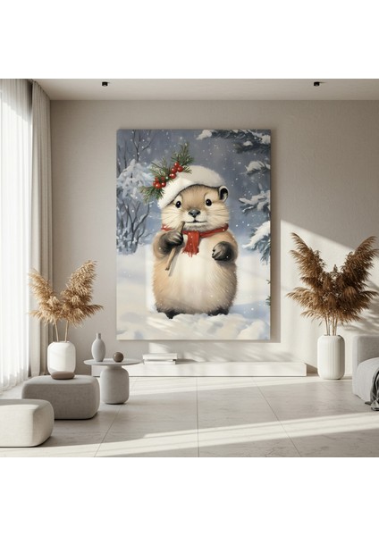 Sevimli Kış Hayvanı Noel Tablosu fırsatları