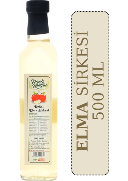 500 ml Doğal Elma Sirkesi - Aromalı ve Türkiye Üretimi fiyatları