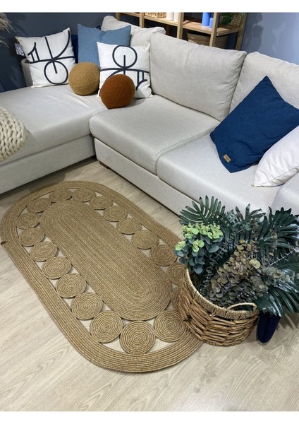 Cookie Jüt Hasırlı El Örgüsü Kilim fiyatları