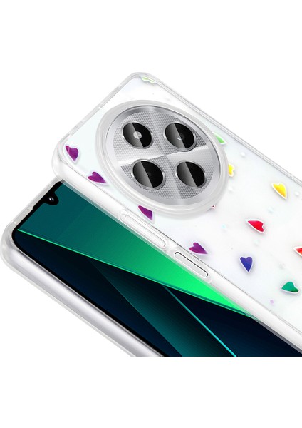 Redmi 14C 4g Kılıf Şeffaf Yapılı ve Figürlü Folk Premium Sert Silikon Kapak modelleri