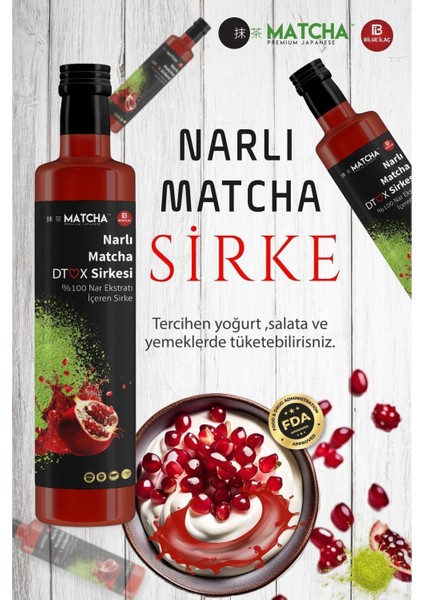 Detox Narlı Sirke 250 ml Japon Premium Nar Ekstratı ile Aromalı