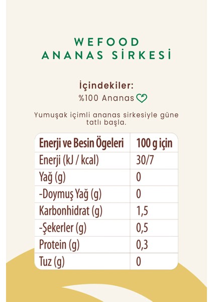 Ananas Sirkesi 500 ml modelleri
