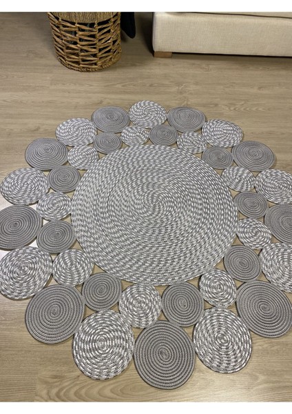 Hasır Jüt Çiçek Desenli Kilim Halı fiyatları