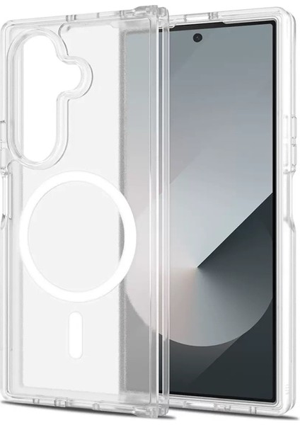 Samsung Galaxy Z Fold 7 Kılıf Magsafe Özellikli Sert Embos Premium Silikon Kapak
