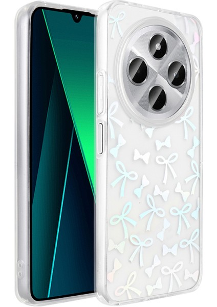 Redmi 14C 4g Kılıf Şeffaf Yapılı ve Figürlü Folk Premium Sert Silikon Kapak