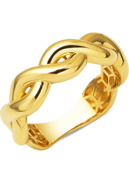 Sarmaşık Taşsız 14 Ayar Altın Yüzük