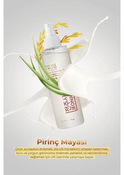Pirinç Mayası Sprey Toner - Tüm Cilt Tipleri İçin Yoğun Nemlendirici, Niasinamid İçeren, 200 ml indirimleri