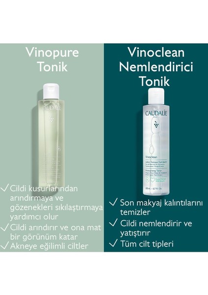 Organik İçerikli Tüm Cilt Tipleri için Makyaj Kalıntılarını Temizleyen Nemlendirici Tonik