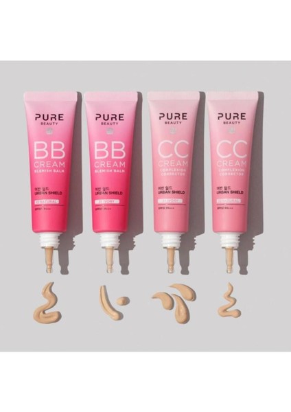 CC Krem - Işıltı Veren, Tüm Cilt Tipleri için Niacinamide ile Zenginleştirilmiş, SPF50 PA+++ Güneş ve Mavi Işık Koruması, 30 ml