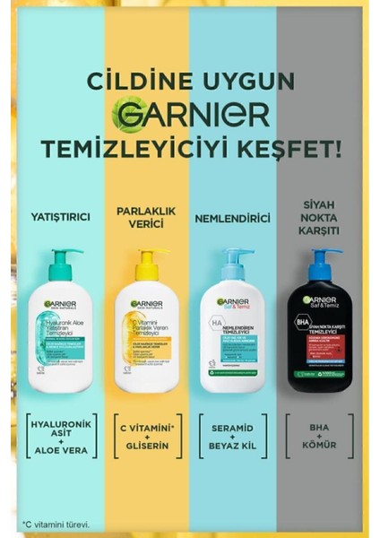 Yüz Temizleme Jeli 250 ml Normal Ciltler için C Vitamini ve Gliserin İçerikli Besleyici