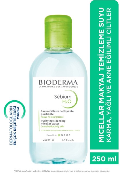 Sebium H2O Makyaj Temizleme Su - Karma ve Yağlı Ciltler İçin 250 ml fiyatları